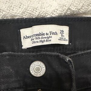 Abercrombie & Fitch Black Ultra High Rise Jeans